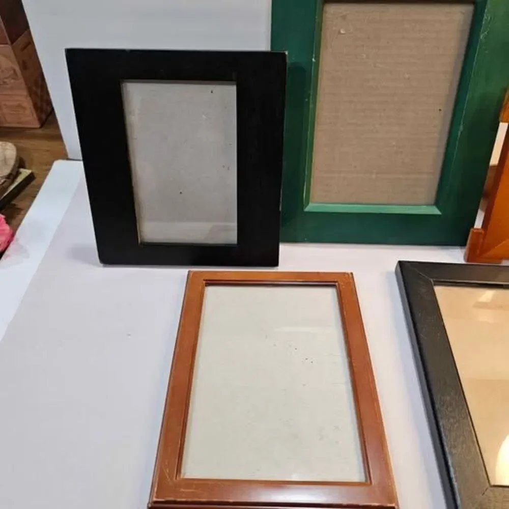 Set of 5 Assorted Wooden Picture Frames